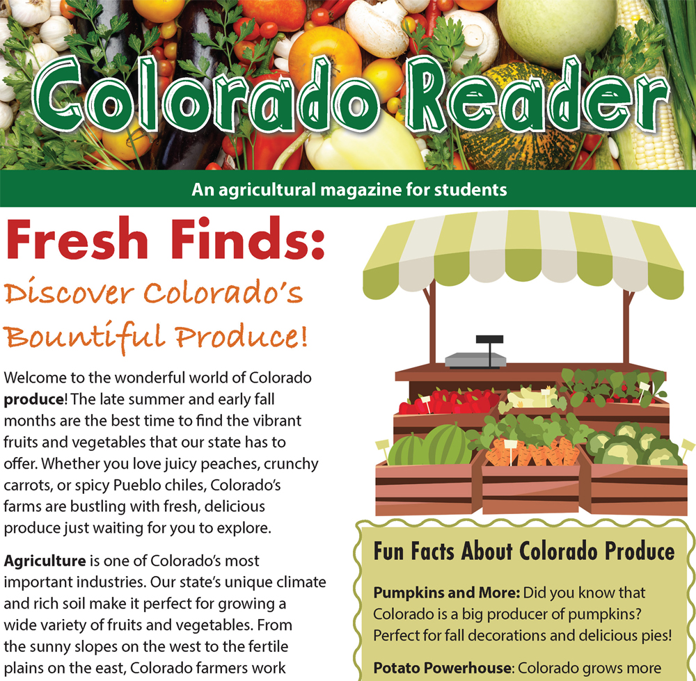 Colorado Reader conver of Fresh Finds: Discover Colorado's Bountiful Produce!